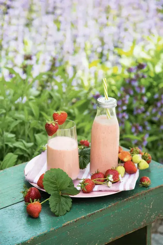 Jahodovo-jogurtový koktejl