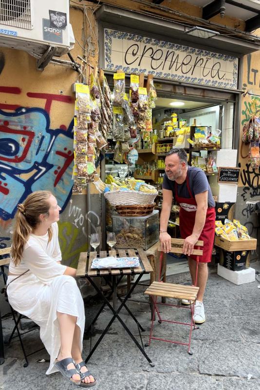 Kristína Nemčková v Cremeria Prete v Neapoli