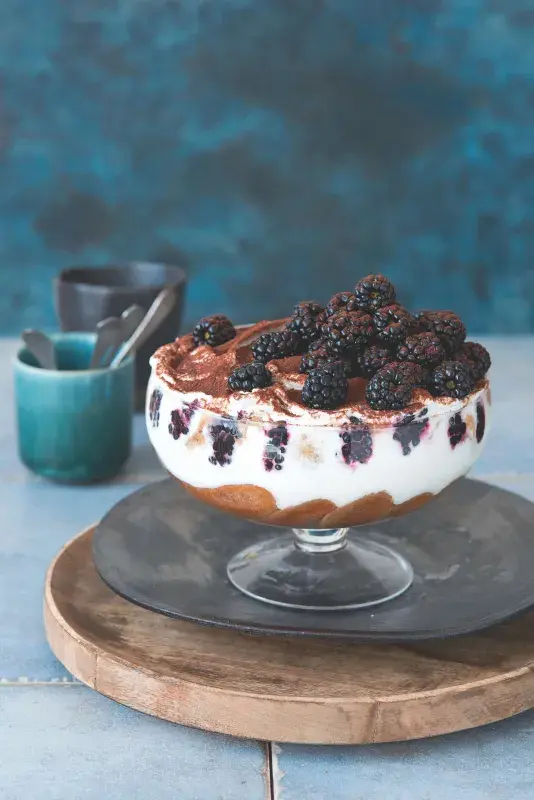 Ostružinové skyramisu