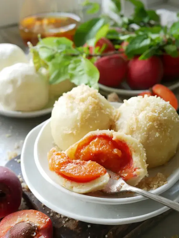 Tvarohové knedlíky s ovocem 