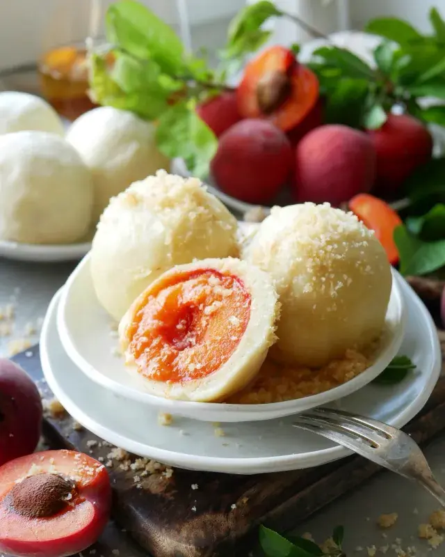 Tvarohové knedlíky s ovocem 