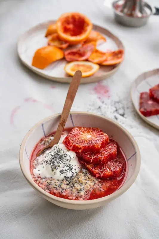 Maková ovesná kaše s pomerančem podle Buchta v troubě