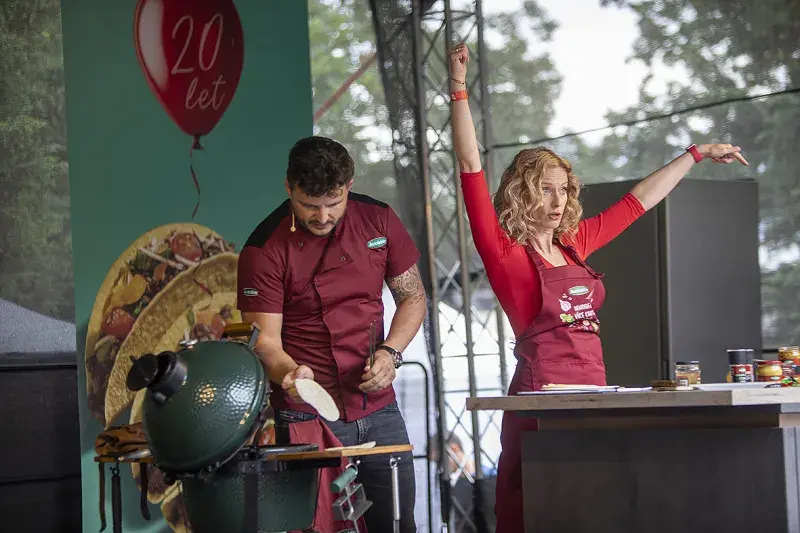 Roman Staša a Kristina Kloubková