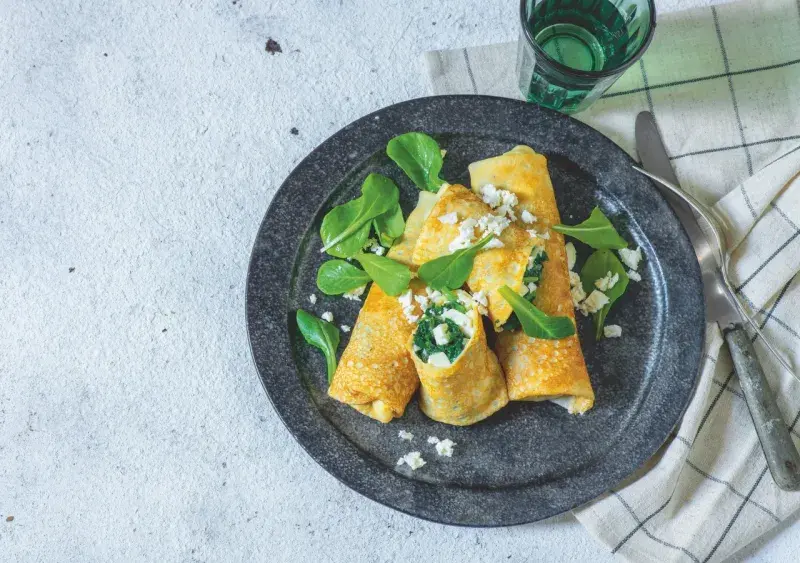 Palačinky se špenátem