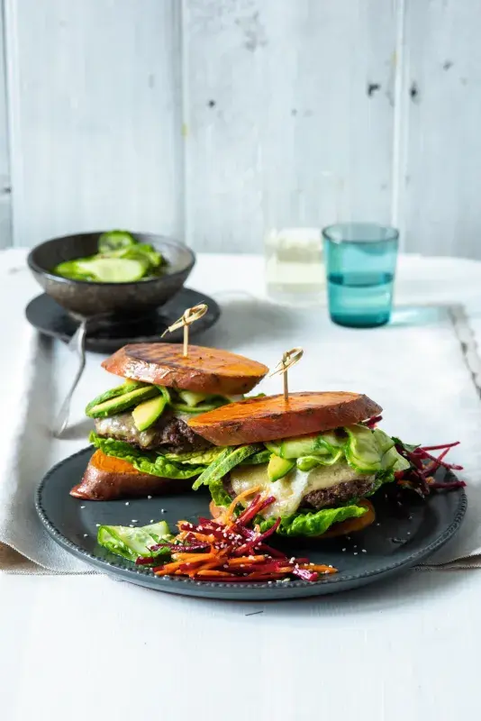 Polonahý burger s batáty