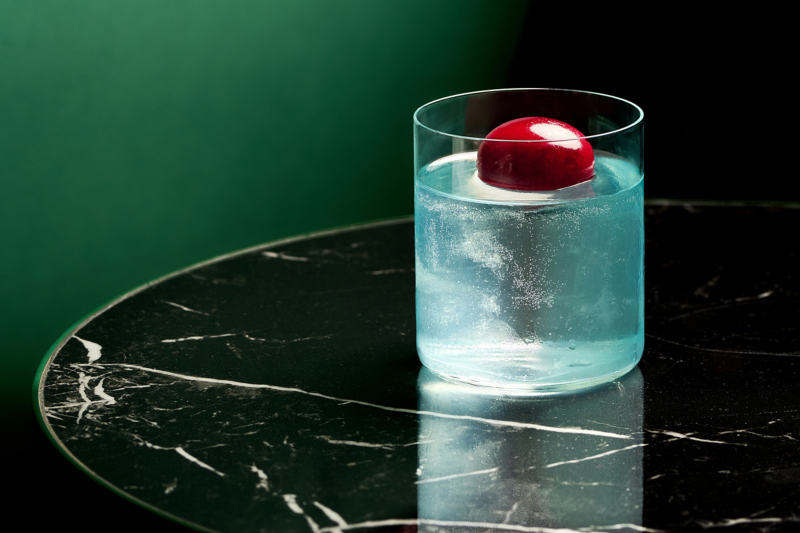 Sour Cherry & Mint Coctail