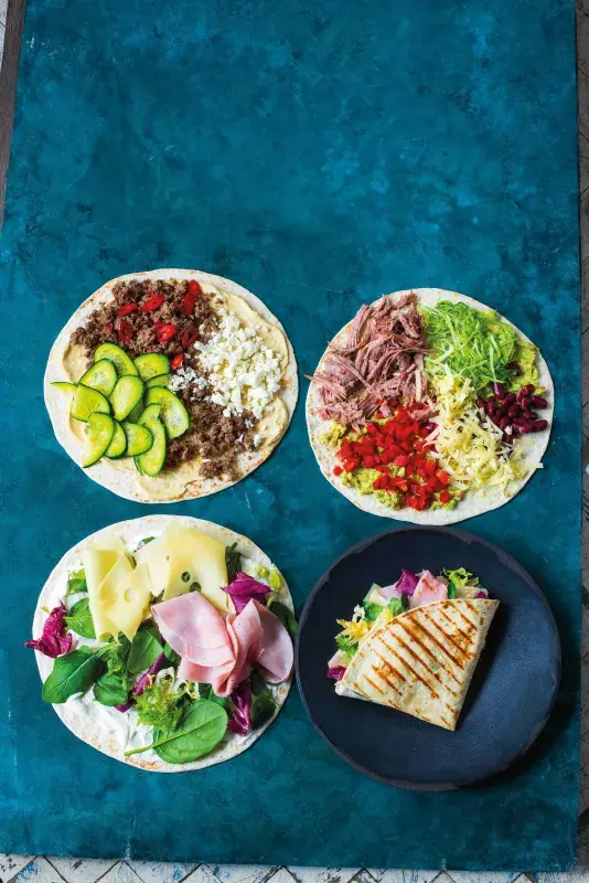  Skládané zapečené tortilly