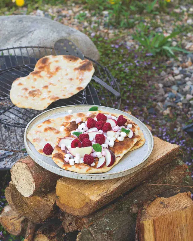 Sladká ,pizza‘ z grilu