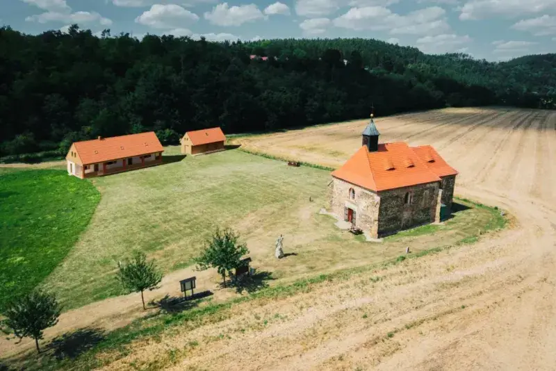 Vizualizace budoucí podoby Obžerstvení u kostela