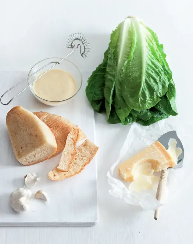 Salát Caesar – suroviny