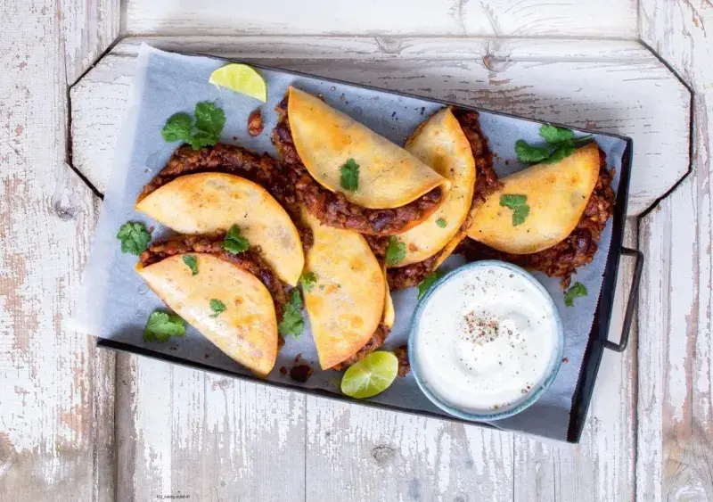 Tortilly plněné fazolemi