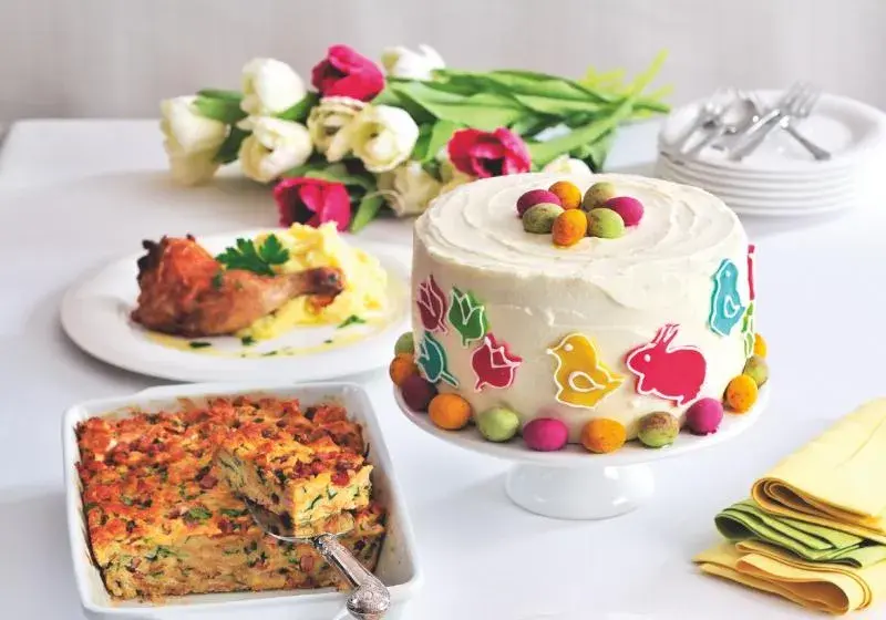 Velikonoční dort s veselými zvířátky