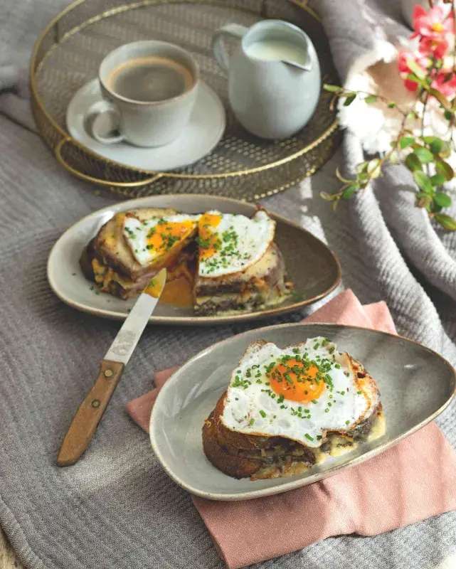 Zapečený sendvič Croque Madame