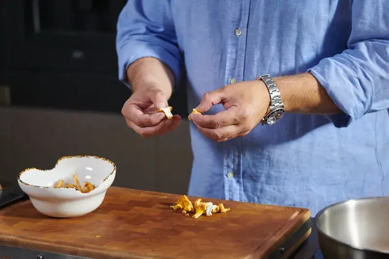 Kroupové rizoto s liškami podle Jana Punčocháře