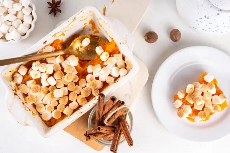 Díkůvzdání - batáty s marshmallows