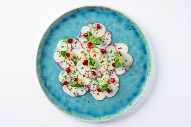 Chobotnicové carpaccio