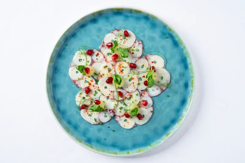 Chobotnicové carpaccio
