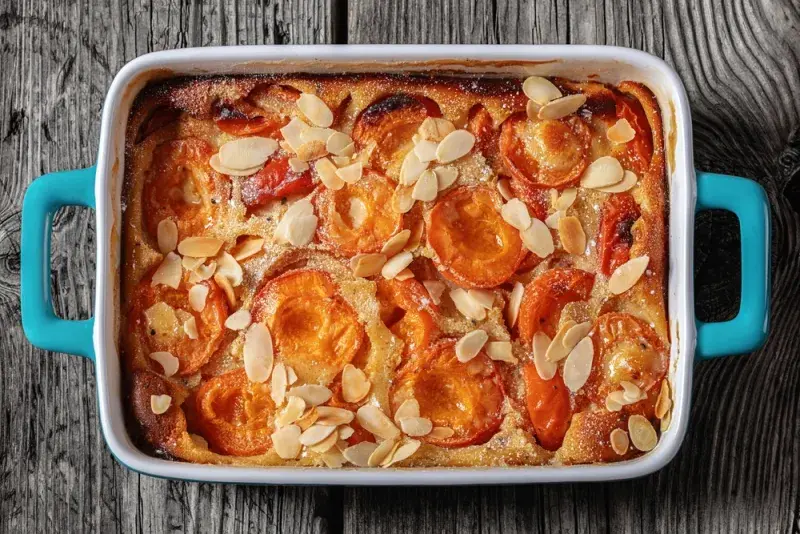 Clafoutis s meruňkami a mandlemi