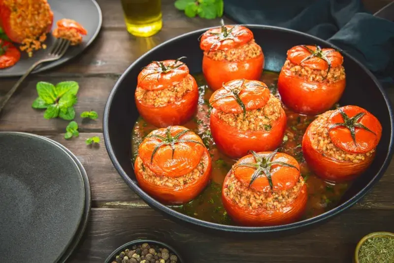 Turecká plněná rajčata