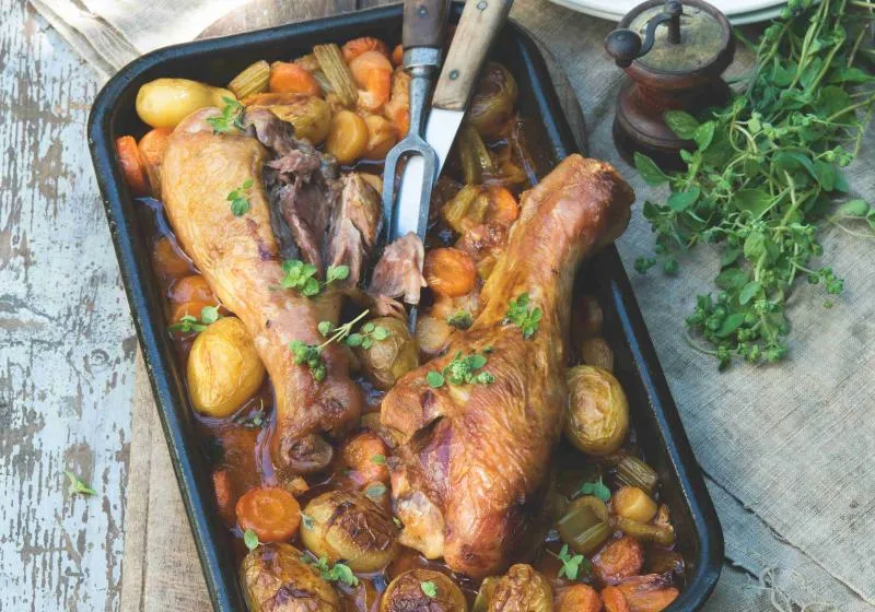 Krůta s kořenovou zeleninou a majoránkou