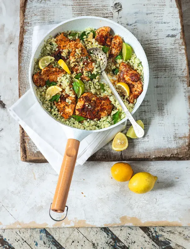 Kuře s květákovou rýží