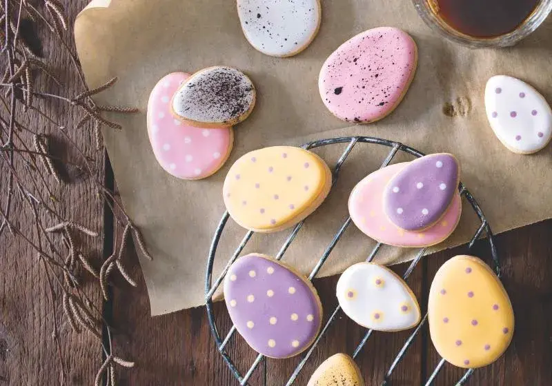 Velikonoční máslové sušenky s vanilkou