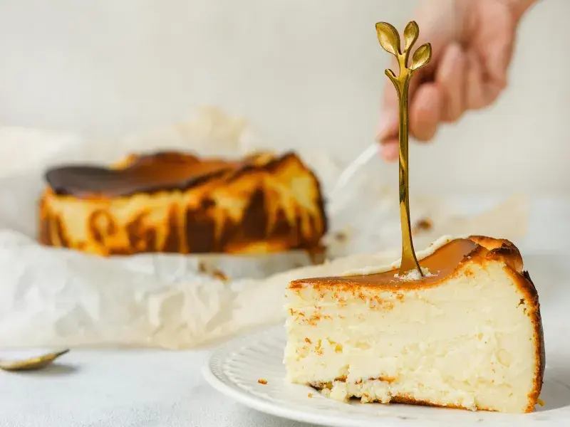 Baskický spálený cheesecake