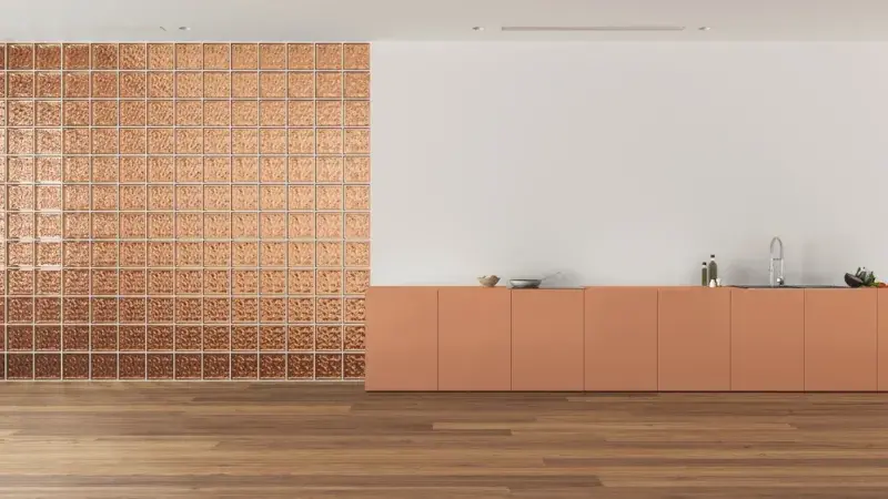 Oranžová kuchyňská linka