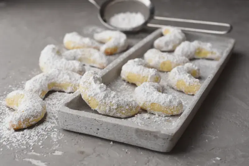 Vanilkové rohlíčky podle M. J. Sandtnerové