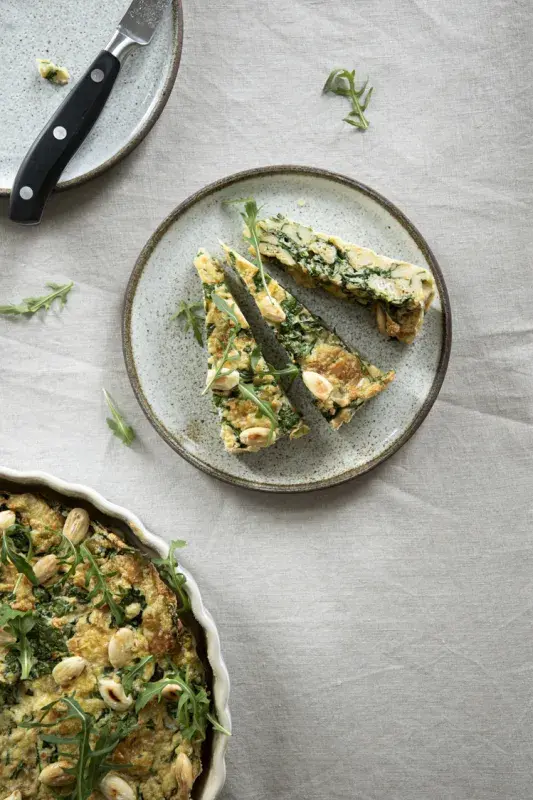 Velikonoční nádivka se špenátem a mandlemi