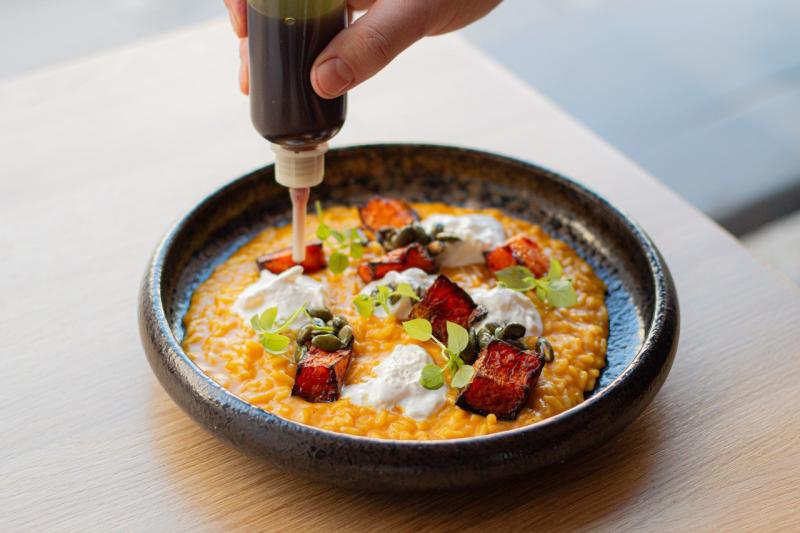 Dýňové risotto