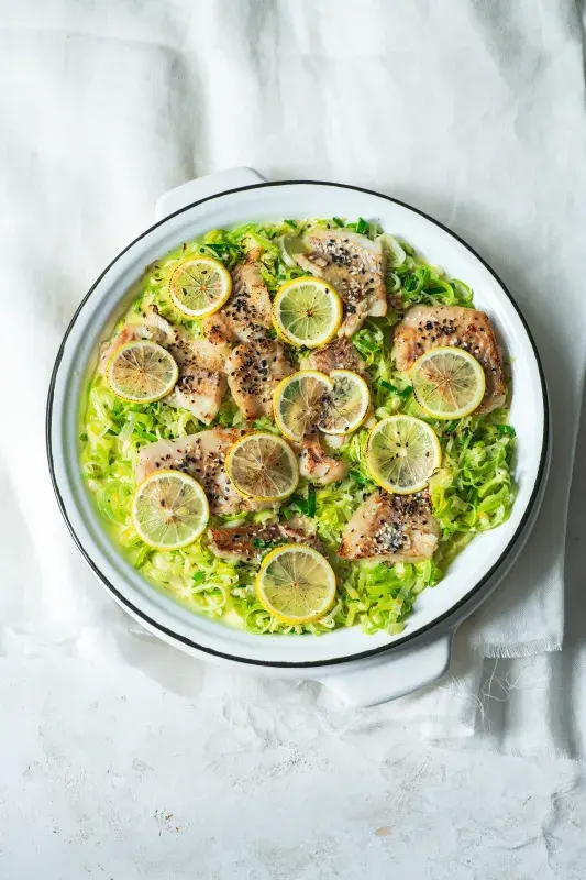 Pečená ryba s pórkem