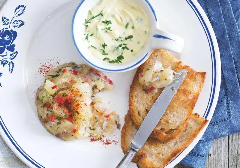 Tvarůžkový tatarák