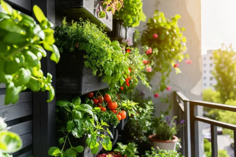 I na malý balkon se vejde spousta bylinek i zeleniny