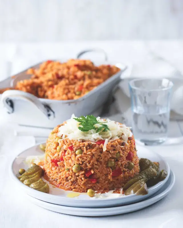 Srbské rizoto s okurkami