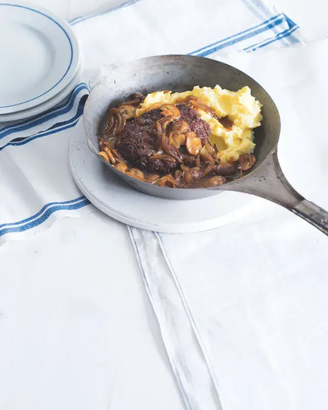 Steakburgery v houbové omáčce