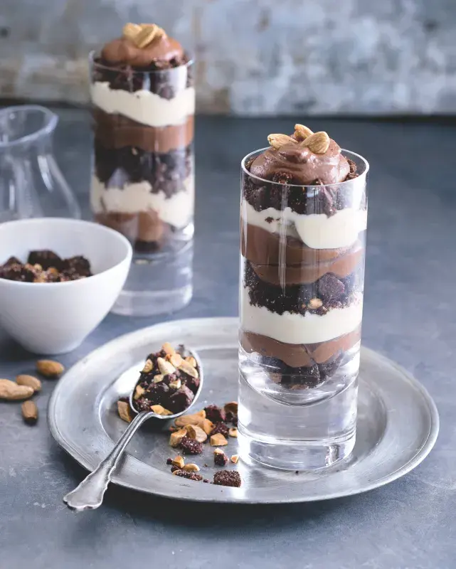 Brownie trifle