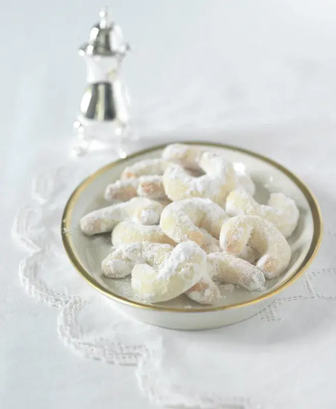 Mandlové vanilkové rohlíčky