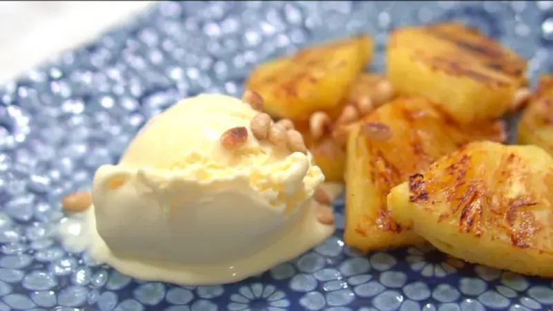 Halloumi špízy s melounem