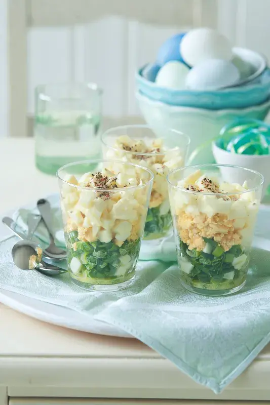 Vrstvené vaječné skleničky