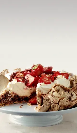 Jahodovo-čokoládová pusinka