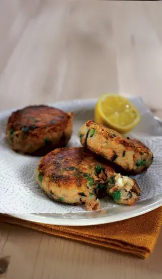 Rybí karbanátky s hráškem a mátou