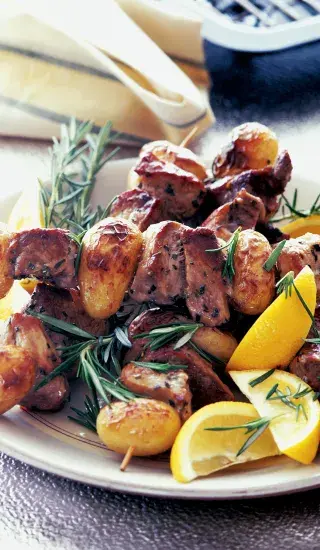 Vepřové špízy s citronem