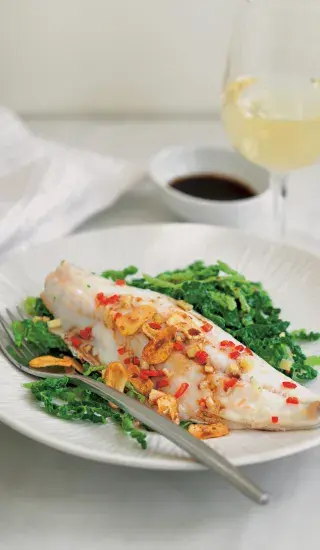 Ryba v páře s kapustou