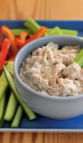 Dip z uzené makrely