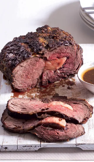 Pomalu pečený vysoký roštěnec