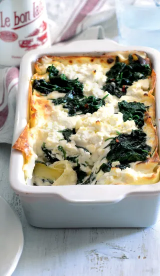 Lasagne se špenátem a ricottou