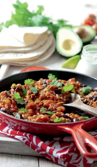 Mexické fazole s mletým masem