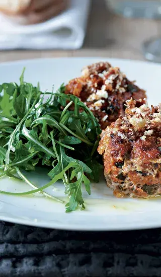 Mleté bochánky s parmazánovou krustou