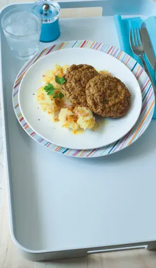 Brokolicové karbanátky & šťouchané brambory